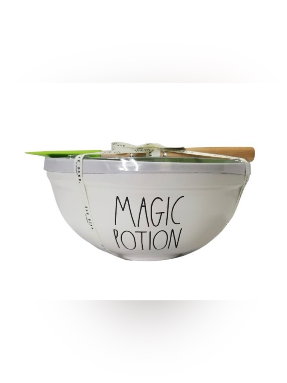 🆕 Rae Dunn MAGIC POTION Mixing Bowl with TOXIC green spatula 2022 NWT